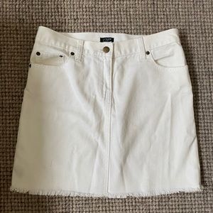 JCREW WHITE SKIRT